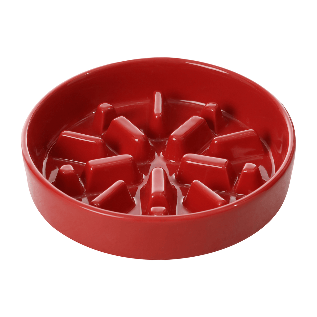 [SPARK] Slow Feeder Dog Bowls - Red M