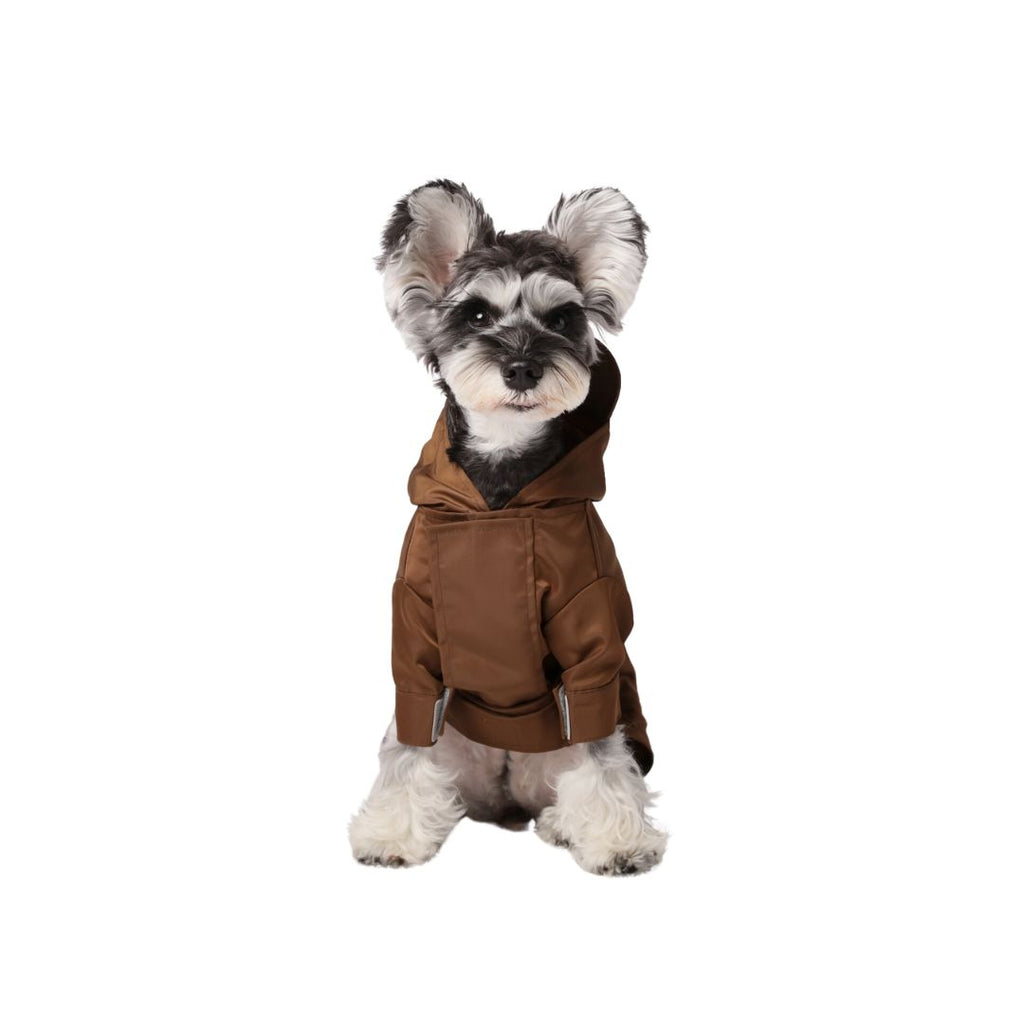 TRIBECA ADJUSTABLE VELCRO RAINCOAT - CHOCO