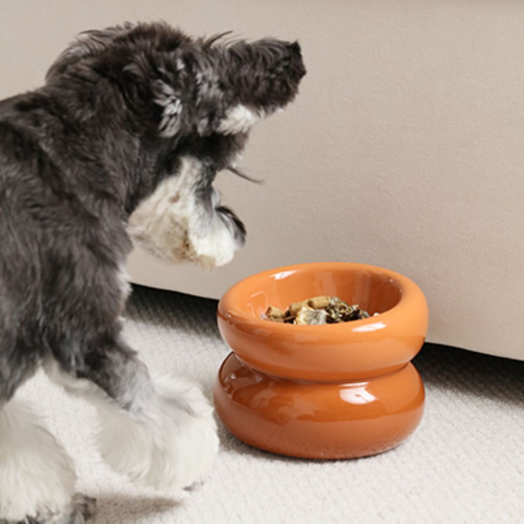 SOUFFLÉ PET BOWL -  AMBER ORANGE