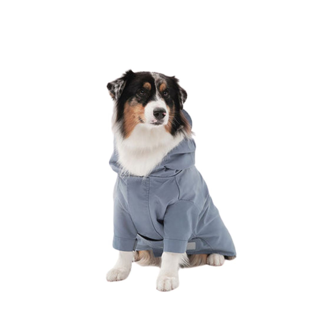 TRIBECA ADJUSTABLE VELCRO RAINCOAT - LIGHT BLUE