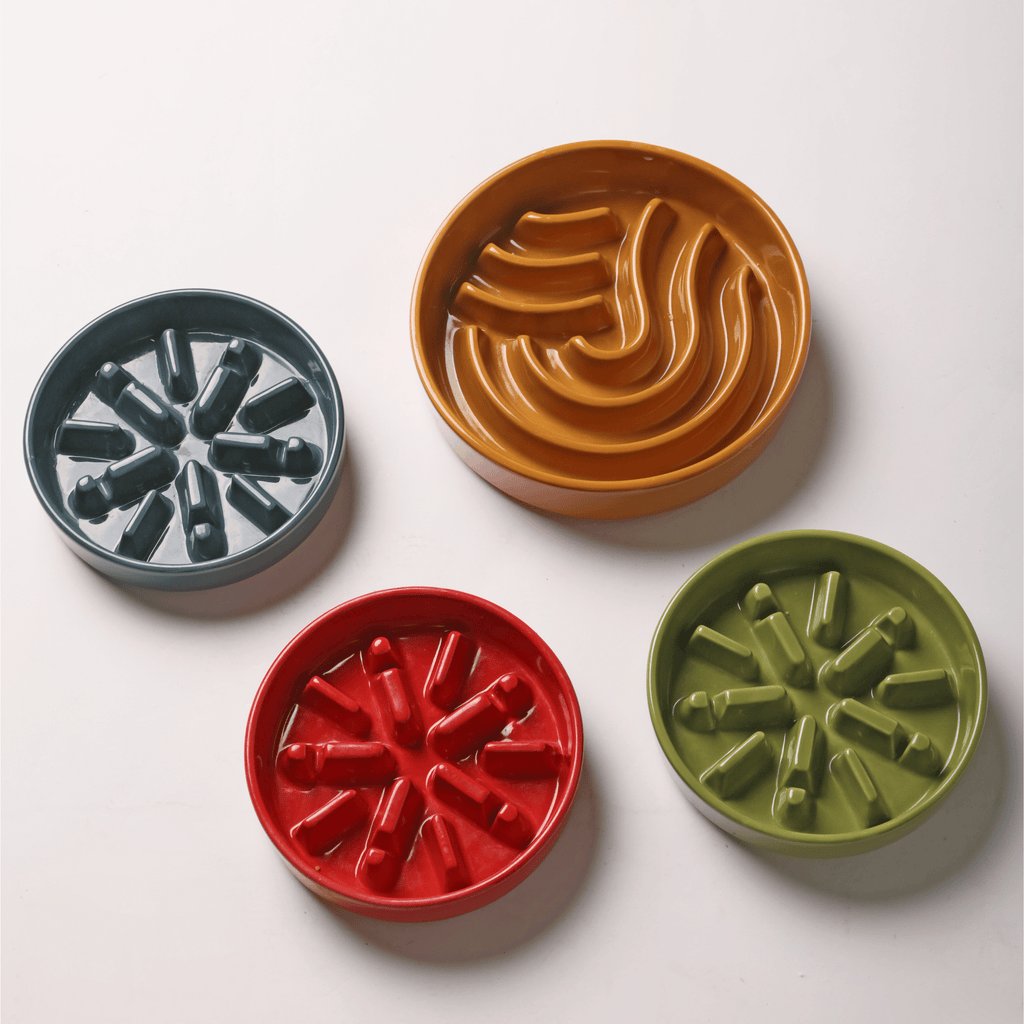 [SPARK] Slow Feeder Dog Bowls - Green M