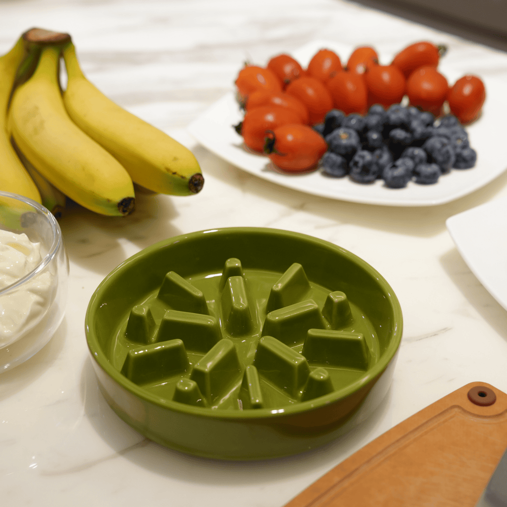 [SPARK] Slow Feeder Dog Bowls - Green M