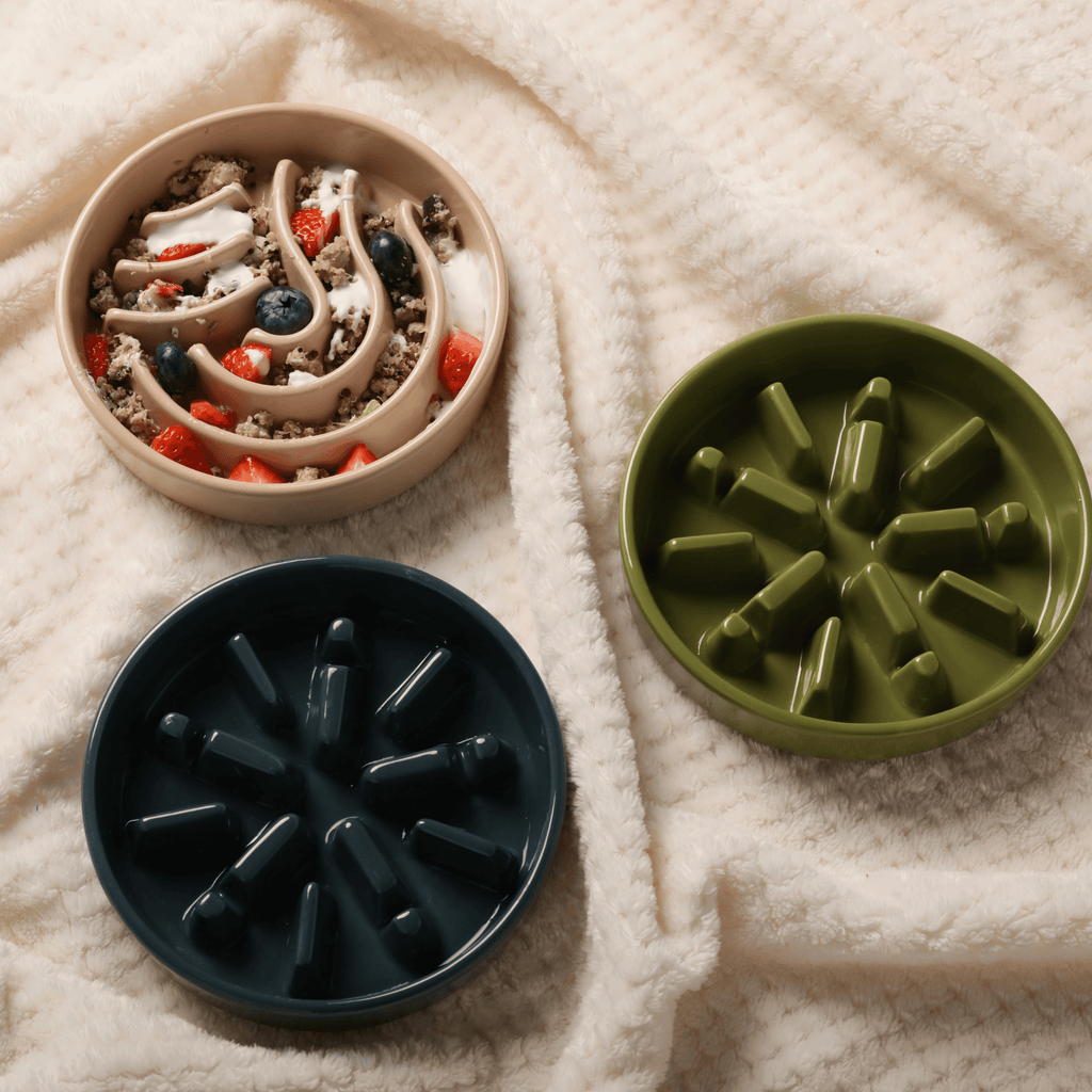 [SPARK] Slow Feeder Dog Bowls - Green M