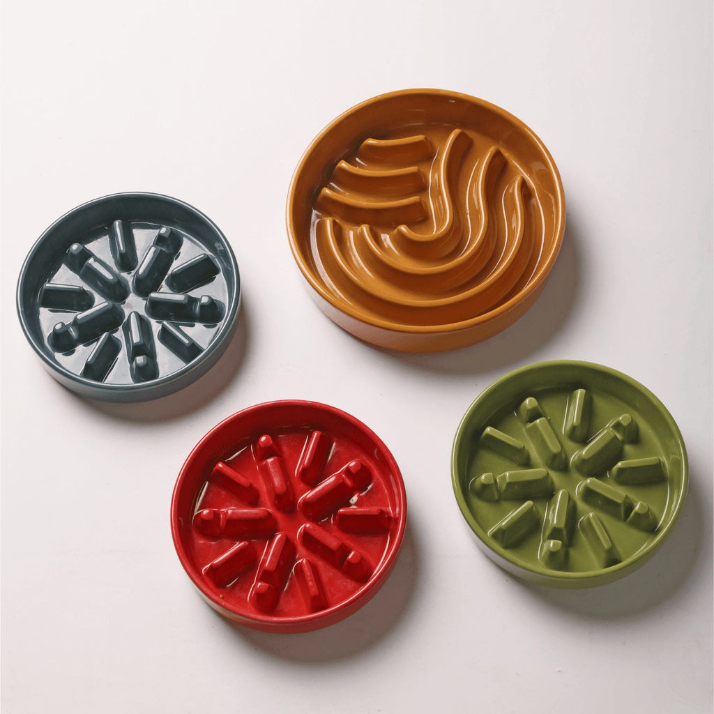 [SPARK] Slow Feeder Dog Bowls - Green M