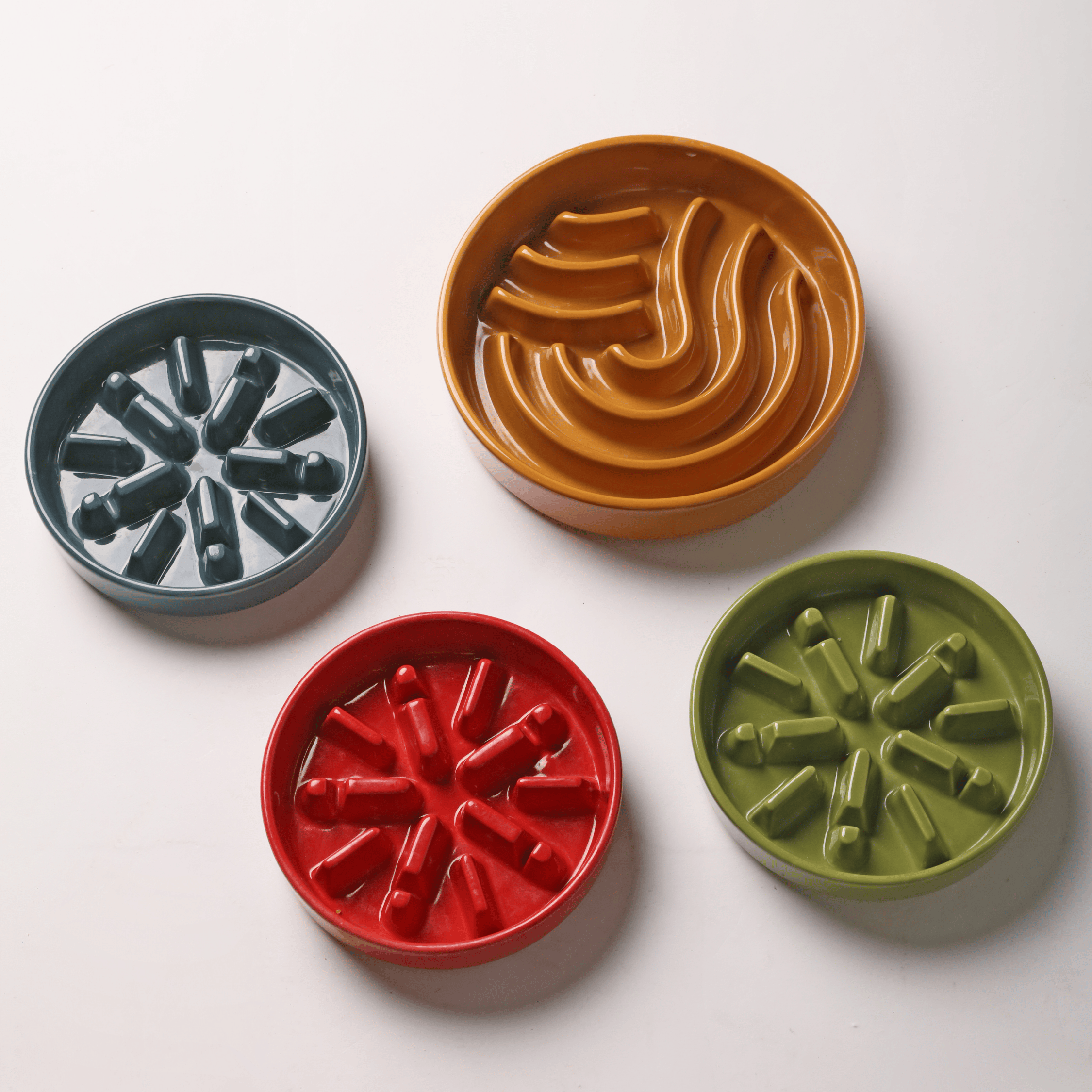 [SPARK] Slow Feeder Dog Bowls - Green M