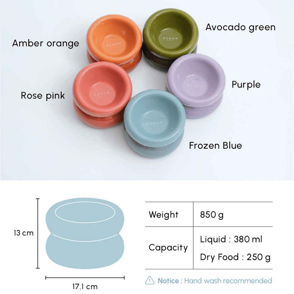 SOUFFLÉ PET BOWL - AVOCADO GREEN