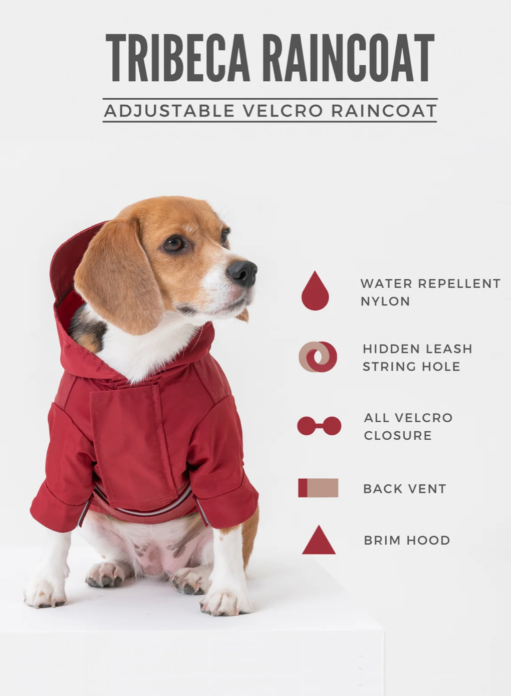 TRIBECA ADJUSTABLE VELCRO RAINCOAT - OLIVE