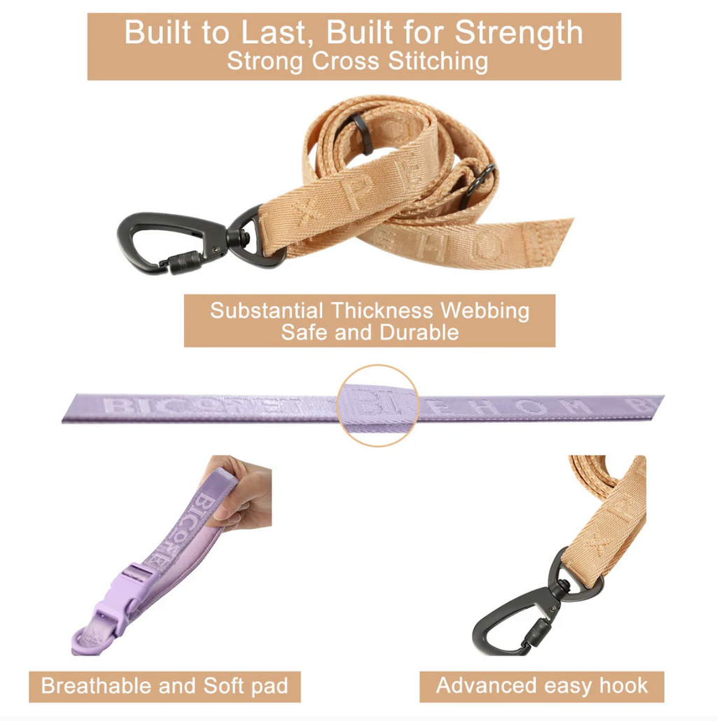 PADDED ACTIVE PET LEASH - MINT PURPLE