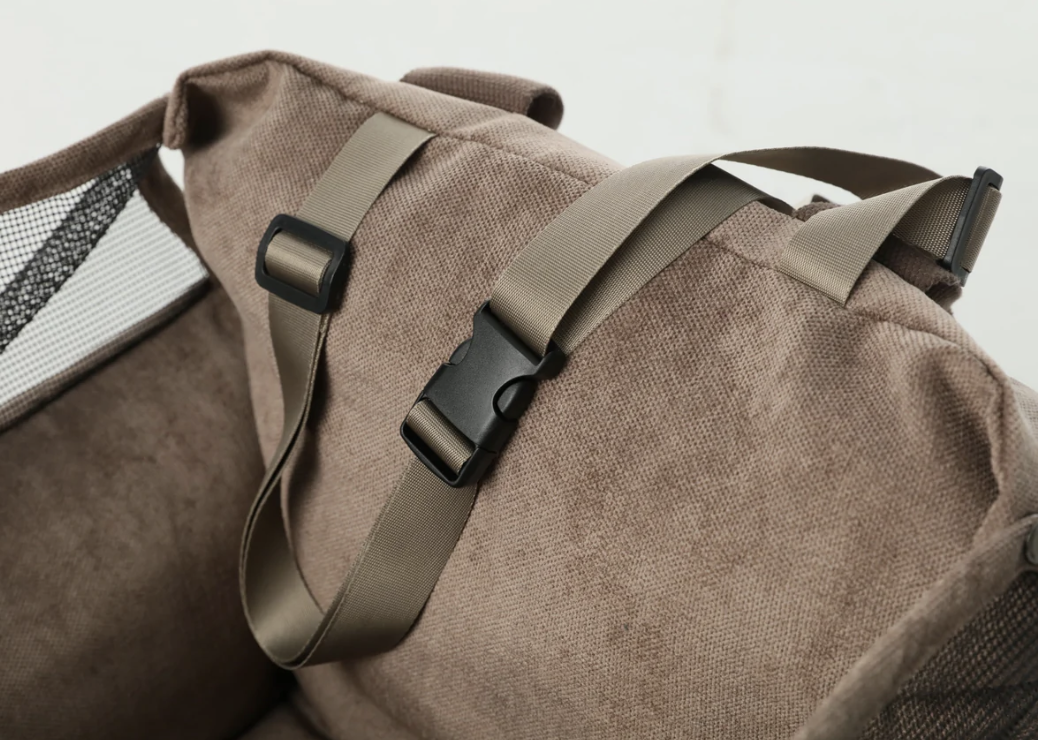 PUFF GUARD DOG CAR SEAT - CAMEL