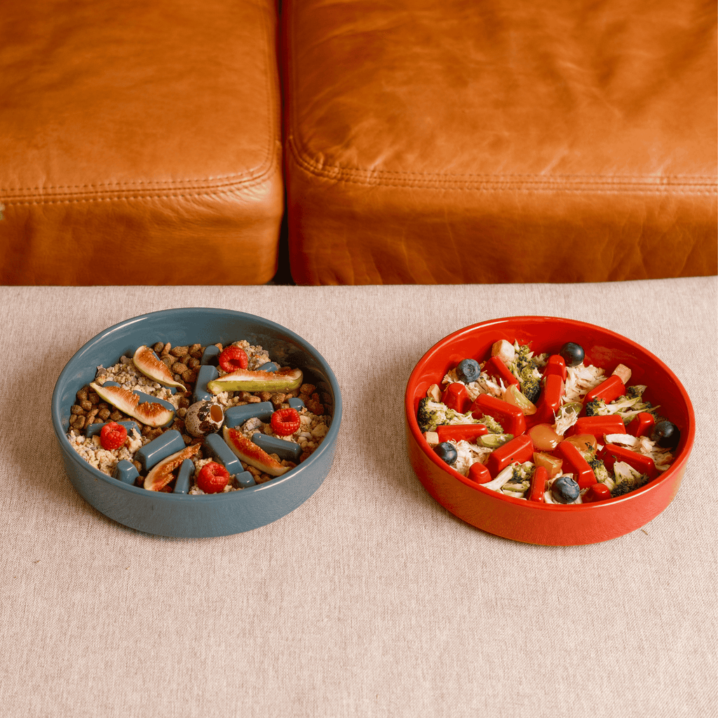 [SPARK] Slow Feeder Dog Bowls - Blue S